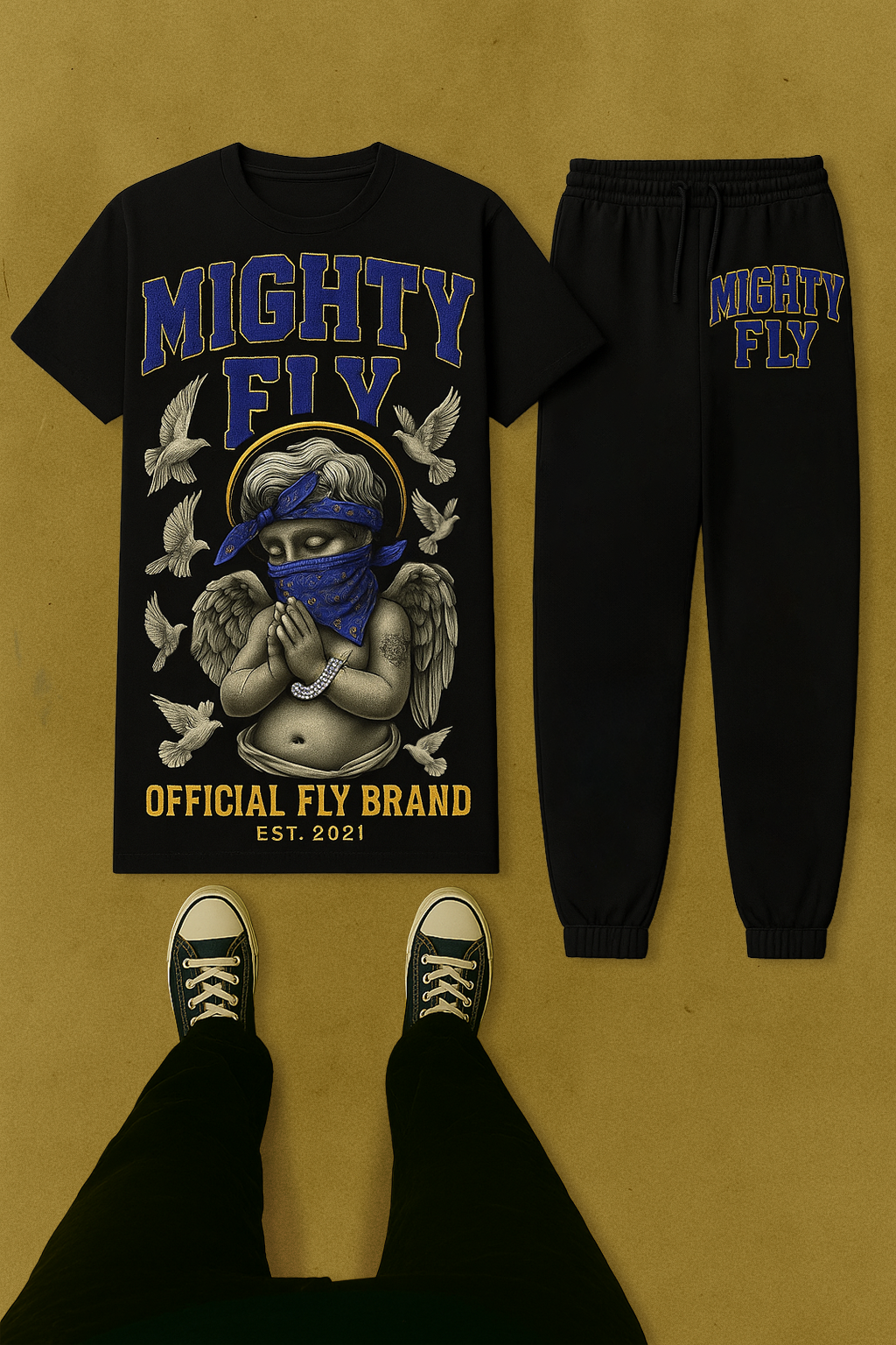 Mighty Fly (Angel) Jogger & Tee Set