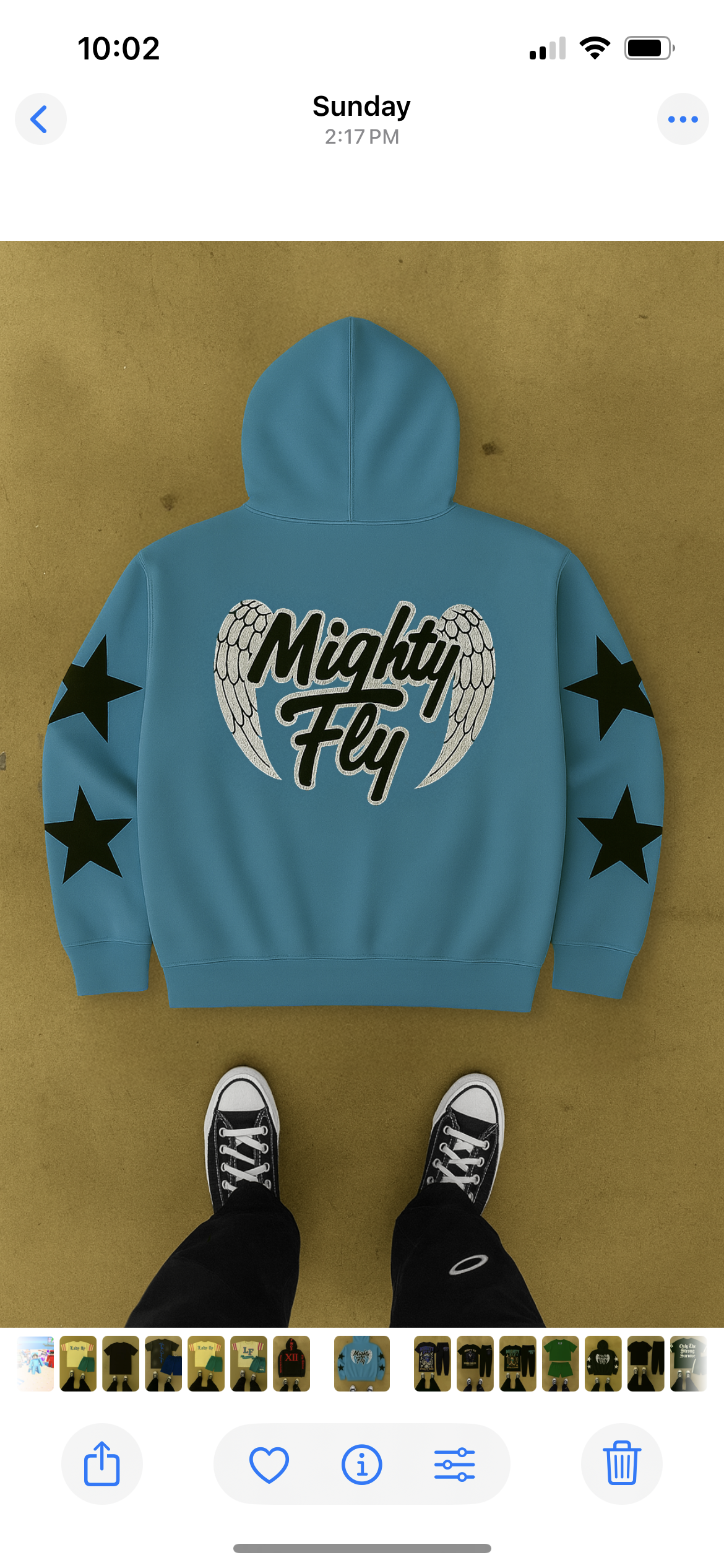 Mighty Fly (Baby Blue) Stars Jogger Set