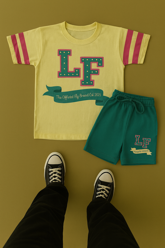 Lady Fly (Rhinestone) Shorts Set