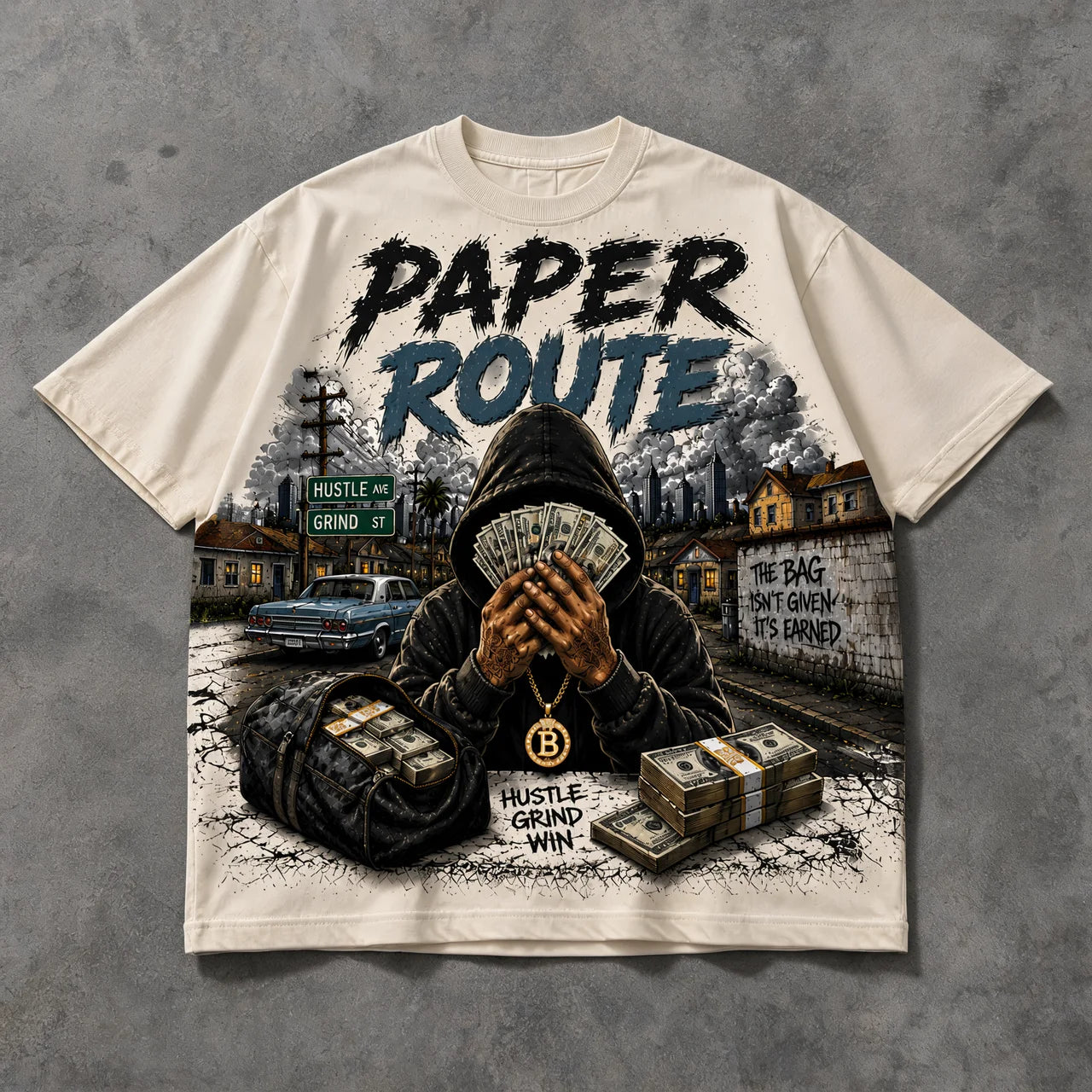 Paper Route Tee (Cream)