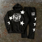 Mighty Fly Jogging Suit Black (stars)