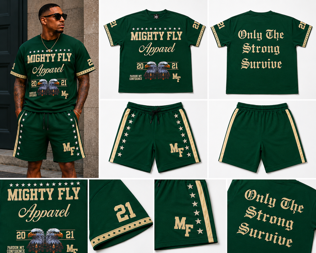 Mighty Fly Boxy Tee and Shorts Set