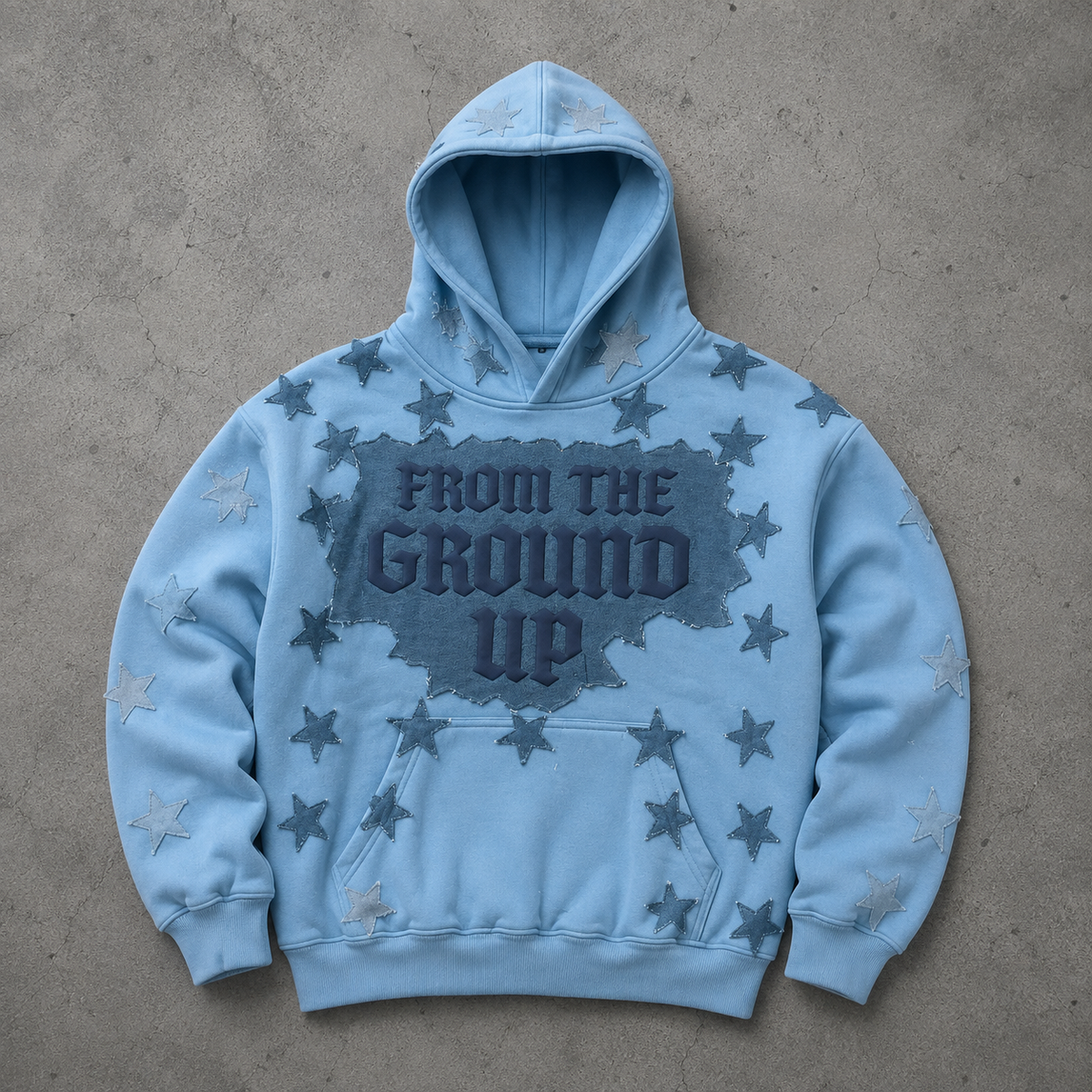 From The Ground Up - Heavyweight Distressed Hoodie