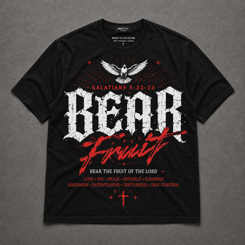 Bear Fruit Tee (Black/Red)