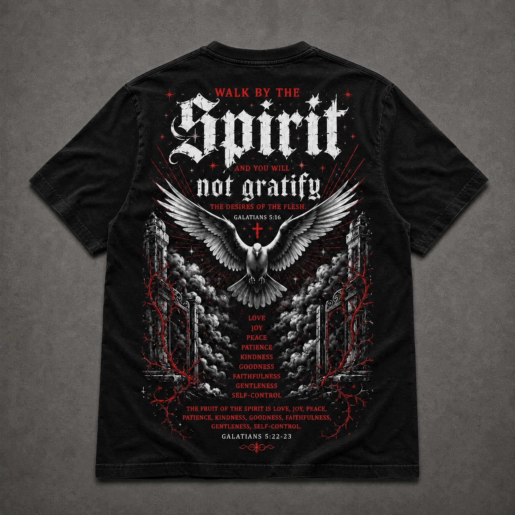 Bear Fruit Tee (Black/Red)