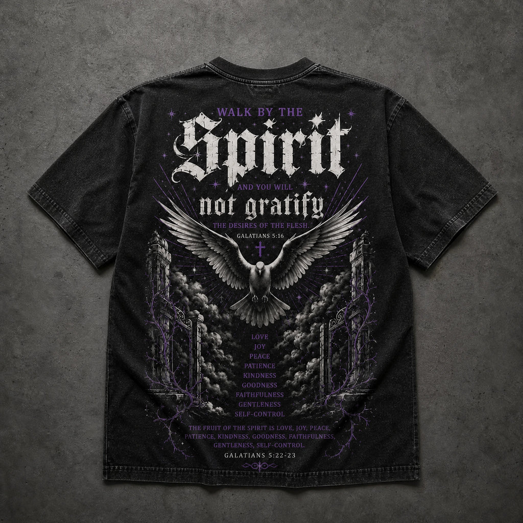 Bear Fruit Tee (Washed Black/Purple)