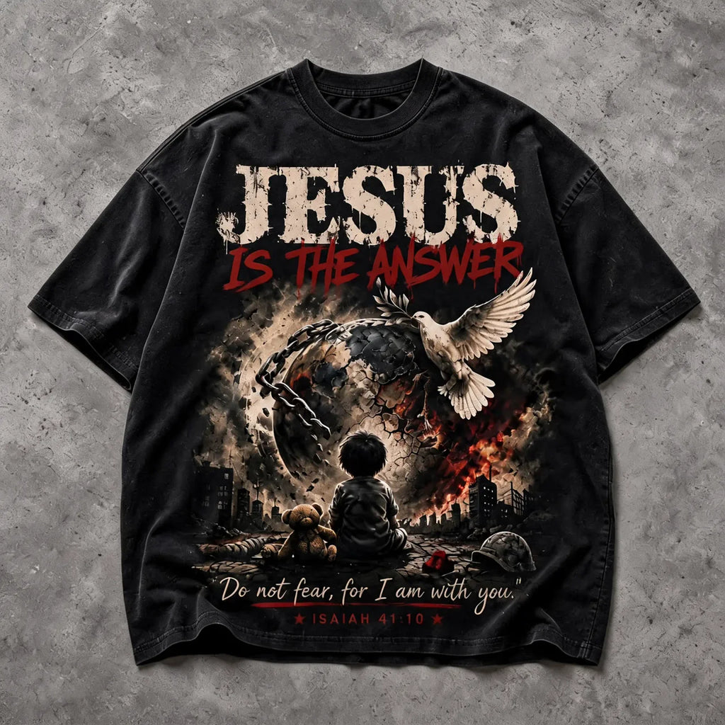 Jesus is the Answer Tee (Black)