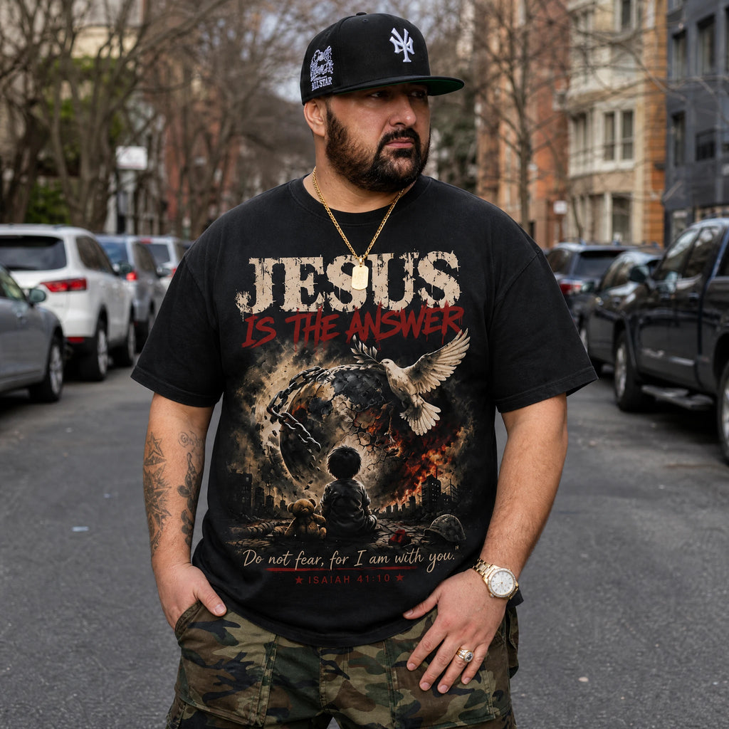 Jesus is the Answer Tee (Black)