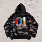 Bubble Letter Mighty Fly (Bricks) Hoodie