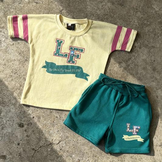 Lady Fly (Rhinestone) Shorts Set